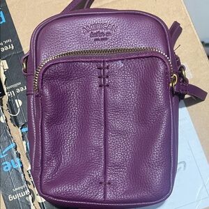 American Leather Co. Plum Crossbody Bag